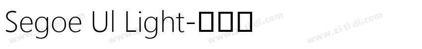 Segoe Ul Light字体转换